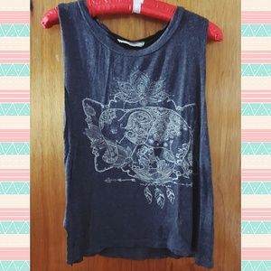 It Closet | boho elephant graphic tank top 🐘